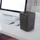 Відро для сміття настільне MBM HOME BIN-06 2L ANTHRACITE з кришкою антрацитове - зображення 1