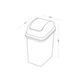 Відро для сміття MBM HOME з кришкою BIN-12 15L GRAY Сіре - зображення 12
