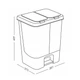 Ведро для сортировки мусора MBM HOME BIN-05 (10+10L) LIGHT GRAY/GRAY Светло-серое/серое - изображение 15