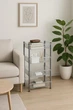 Етажерка пластикова Bursev 5158 92 Прозора 39,5×30×80 см - зображення 3