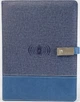 Блокнот ежедневник с беспроводной зарядкой с Powerbank и флешкой 16 ГБ Синий (0303) - изображение 6