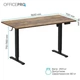 Компьютерный стол OfficePro ODE1670DW Dark Wood/Black (ODE1670DW) - изображение 3