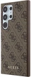 Etui plecki Guess 4G Metal Gold Logo do Samsung Galaxy S24 Ultra Brown (GUHCS24LG4GFBR) - obraz 2