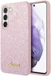Панель Guess Glitter Script для Samsung Galaxy S24 Pink (GUHCS24SHGGSHP) - зображення 1