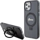 Etui plecki Guess Ring Stand Script Glitter MagSafe do Apple iPhone 12 / 12 Pro Black (GUHMP12MHRSGSK) - obraz 1