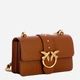 Torebka crossbody damska ze skóry naturalnej mała z łańcuszkiem Pinko Love One Mini 105856A0F1 L17Q Brązowa (800070347457) - obraz 3