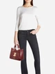 Сумка крос-боді через плече жіноча зі штучної шкіри середня Braccialini Amy B18520 YY 404 Темно-червона (800070348977) - зображення 2