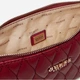 Сумка багет жіноча зі штучної шкіри маленька Guess Valla HWQG8122720 RED Темно-червона (800070344417) - зображення 4