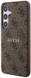 Панель Guess 4G Collection Leather Metal Logo MagSafe для Samsung Galaxy S24 Brown (GUHMS24SG4GFRW) - зображення 2