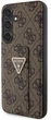 Etui plecki Guess 4G Triangle Strass do Samsung Galaxy S24 Brown (GUHCS24SPGS4TDW) - obraz 2