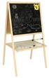 Tablica magnetyczna + kredowa KIK dwustronna drewniana liczydlo literki 37 x 48 x 90 cm KX3824 (5905325439335) - obraz 1