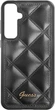 Etui plecki Guess Quilted Metal Logo do Samsung Galaxy S23 FE Black (GUHCS23FEPSQSQSK) - obraz 1
