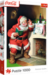 Puzzle Trefl Coca-Cola Święty Mikołaj przy kominku 1000 elementów 10922 (5900511109221) - obraz 1