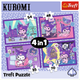 Puzzle 4w1 Trefl Hello Kitty Dzień z Kuromią 207 elementów 34676 (5900511346763) - obraz 6