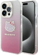Etui plecki Hello Kitty IML Gradient Electrop Kitty Head do Apple iPhone 14 Pro Pink (HKHCP14LHDGKEP) - obraz 1