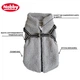 Теплый флисовый жакет для собак со шлеей Plis 2 in 1 Dog Jacket Nobby Серый 20 см - изображение 2