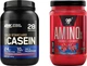 Набір Протеїн Optimum Nutrition Gold Standard 100% Casein 896 г Strawberry (5060245605373) + Амінокислота BSN Amino X 435 г Blue Raspberry (834266003389) - зображення 1