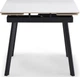 Стіл обідній, розкладний 4-6 місць 190 см Hugo, Pure white ceramic top black base - изображение 2