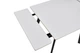 Стіл обідній, розкладний 4-6 місць 190 см Hugo, Pure white ceramic top black base - изображение 5