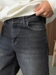 Чоловічі джинси Baggy Difransel 36 Темний сірий з потертостями - изображение 3