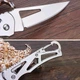 Карманный нож с карабином KnifeKeyRing, серебристый - изображение 6