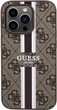 Etui plecki Guess 4G Printed Stripes MagSafe do Apple iPhone 15 Pro Brown (3666339203467) - obraz 1