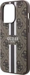 Etui plecki Guess 4G Printed Stripes MagSafe do Apple iPhone 15 Pro Brown (3666339203467) - obraz 4