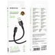 Кабель зарядки BOROFONE BX116 USB to Lightning (2.4A) (1M) для iOS пристроїв iPhone 6/7/8/X/Xs/11/12/13/14 Pro Max Чорний - изображение 2
