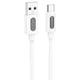 Кабель зарядки BOROFONE BX114 USB to Type-C (3А) fast charge (1M) швидка зарядка для пристроїв Білий - изображение 1