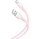 Кабель зарядки XO NB212 (2.1A) (1M) для телефона USB Type-C Android Рожевий - изображение 1