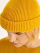 Вязаная шапка Мини-бини (Монатик) One-size Горчичный - изображение 10