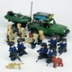Набор фигурок человечков Военный спецназ 12шт и Джип с лодкой figures sets special forces military 12 pcs Jeep L44 - изображение 5