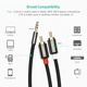 Аудіокабель UGREEN AV116 3.5mm Male to 2RCA Male, PVC, 5m Black (UGR-10591) - зображення 7