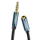 Аудіокабель UGREEN AV118 3.5mm Male to 3.5mm Female, nylon braid, 2m Black (UGR-40675) - изображение 1