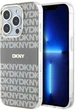 Etui DKNY IML Mono & Stripe MagSafe do Apple iPhone 15 Pro Beige (3666339267971) - obraz 1