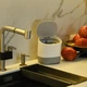 Відро для сміття настільне з кришкою MBM HOME BIN-21 1,5L WHITE/GRAY біло-сіре - зображення 5
