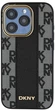 Etui DKNY Leather Checkered Mono Pattern MagSafe do Apple iPhone 15 Pro Black (3666339259853) - obraz 3