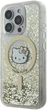 Etui plecki Hello Kitty Liquid Glitter Fever MagSafe do Apple iPhone 16 Pro White Gold (HKHMP16LLGDIH) - obraz 1