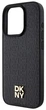 Etui DKNY Leather Monogram Pattern Metal Logo MagSafe do Apple iPhone 15 Pro Black (3666339261535) - obraz 5
