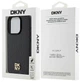 Etui DKNY Leather Monogram Pattern Metal Logo MagSafe do Apple iPhone 15 Pro Black (3666339261535) - obraz 8