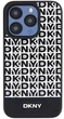Etui DKNY Leather Printed Pattern Metal Logo MagSafe do Apple iPhone 15 Pro Black (3666339262235) - obraz 3