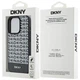 Etui DKNY Leather Printed Pattern Metal Logo MagSafe do Apple iPhone 15 Pro Black (3666339262235) - obraz 8