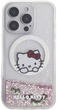 Etui plecki Hello Kitty Liquid Glitter Sweet Kitty Bows MagSafe do Apple iPhone 16 Pro White (HKHMP16LLSWKH) - obraz 2