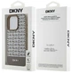 Etui DKNY Leather Printed Pattern Metal Logo MagSafe do Apple iPhone 15 Pro Brown (3666339262099) - obraz 8