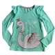 Комплект ( туника и лосины) Cynthia Rowley 7/8 лет 128 см Бирюзовый - изображение 4