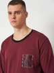 Пижама (лонгслив + штаны) мужская больших размеров хлопковая Devino 194404 4XL Бордовая (2200005140826) - изображение 5