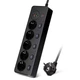 Сетевой фильтр BKL-505 на 5 розеток 1 PD20W + 1 QC3.0 1 Type-C + 1 USB,100-250V, 13А, черный - изображение 1
