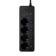 Сетевой фильтр BKL-505 на 5 розеток 1 PD20W + 1 QC3.0 1 Type-C + 1 USB,100-250V, 13А, черный - изображение 2