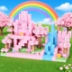 Магнитный конструктор Minecraft 100 блоков Замок с Единорожком - изображение 1