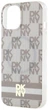Etui DKNY IML Checkered Mono Pattern & Printed Stripes MagSafe do Apple iPhone 15 / 14 / 13 Beige (3666339269494) - obraz 5